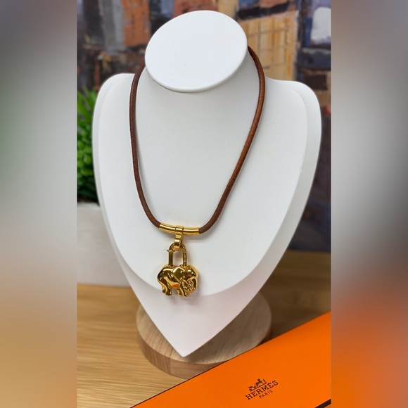 HERMÈS ELEPHANT CADENA LOCK CHARM CHOCKER - Picture 14 of 16